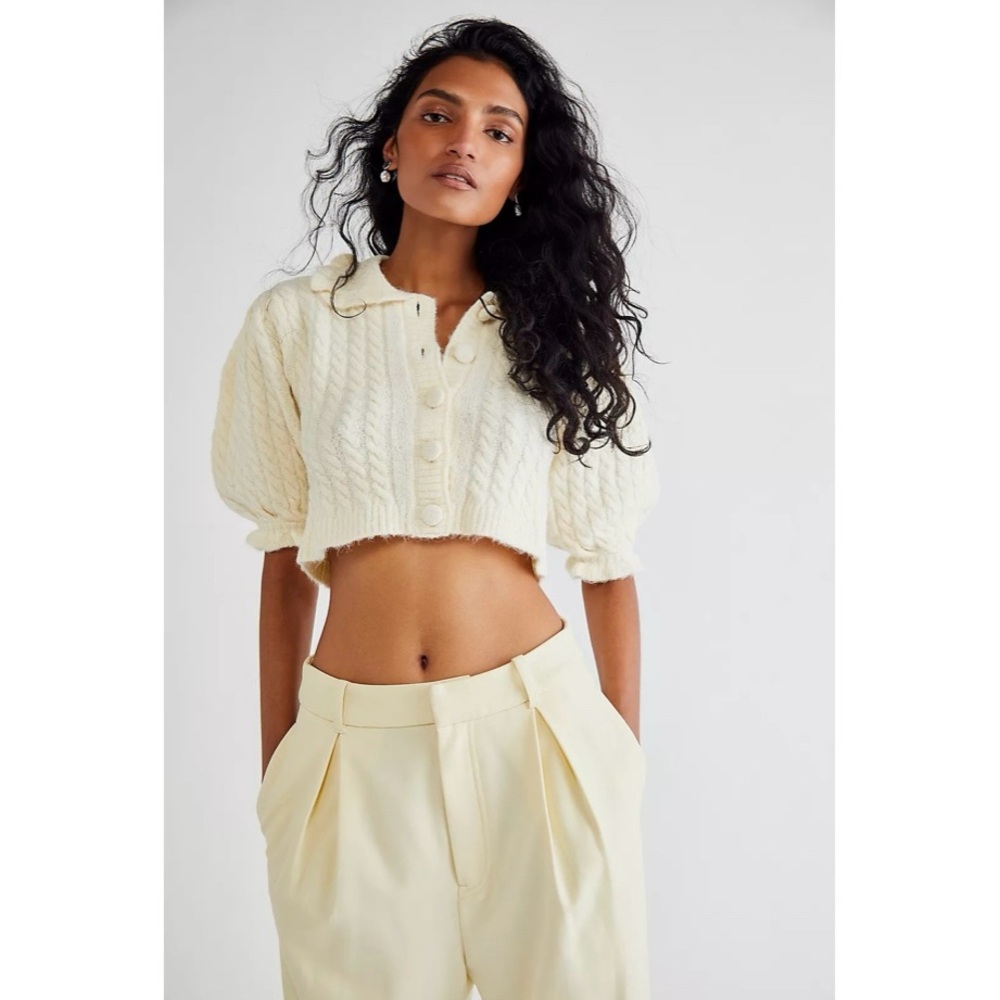 For Love & Lemons Dawn Ruffle Collar Cardi